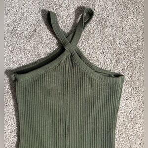 Old Navy Olive Green Ribbed Top